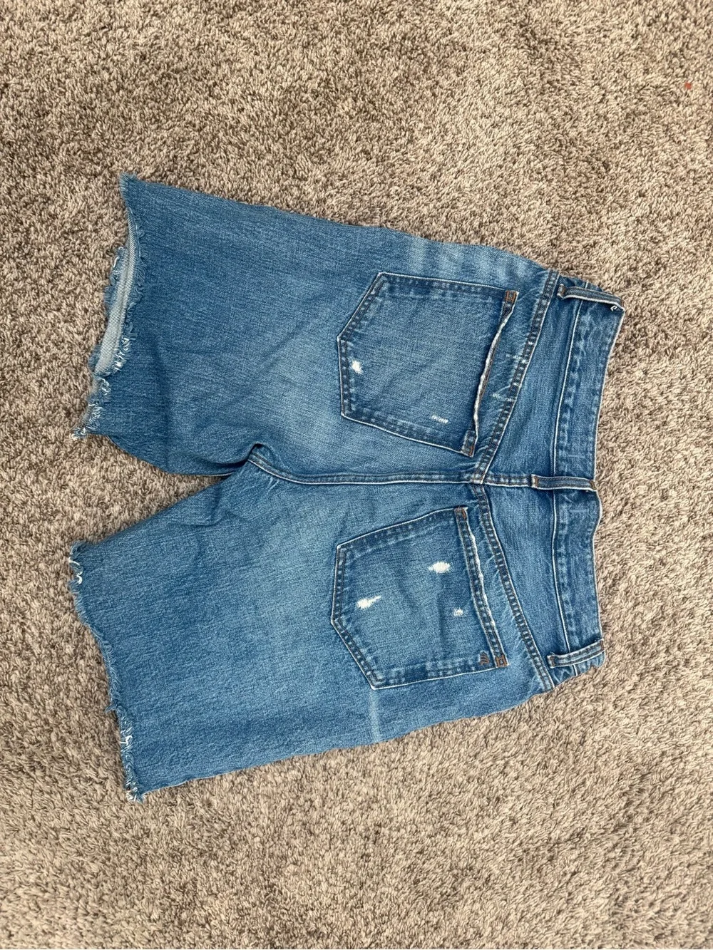 Madewell Long Denim Shorts in Pedersen Wash